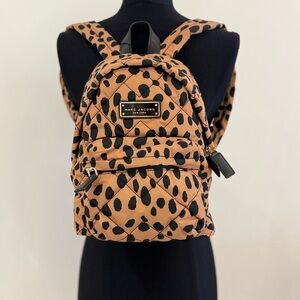 NWT Marc Jacobs quilted leopard print mini backpack